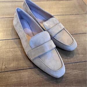 ZARA LIKE NEW Tan suede loafers slip on size 40